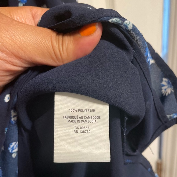 Navy blue floral cami - Picture 5 of 5